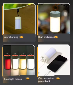 โคมไฟตั้งแคมป์แบบชาร์จไฟได้ ไฟ LED พกพา กันน้ำ IP65 แสงวอร์มไวท์ 2700K ปรับความสว่างได้ สำหรับใช้งานกลางแจ้ง - Product Image 5