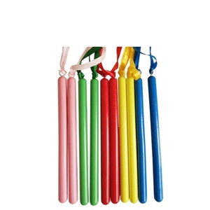 Wholesale Multi Color Wooden Rhythm Sticks Mallet With Ribbon For Kids Dance Performance <b>Musical</b> Accessories - Product Image 1