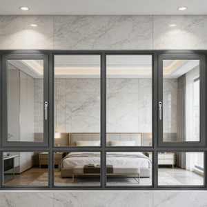 <span class=keywords><strong>Fenêtre</strong></span> à battant à cadre étroit et affleurant, <span class=keywords><strong>triple</strong></span> <span class=keywords><strong>vitrage</strong></span>, transmission lumineuse optimisée pour salon et balcon, personnalisable selon les besoins - Product Image 2