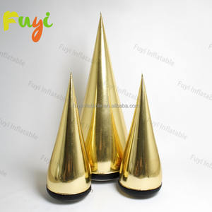 大型反射インフレータブルコーンイベントデコレーションプロモーションディスプレイ巨大アートインスタレーションブローアップミラーコニカル - Product Image 2