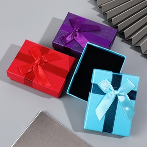 定制空硬纸板礼品盒，用于蝴蝶结丝带和袜子组织的珠宝存储 - Product Image 3