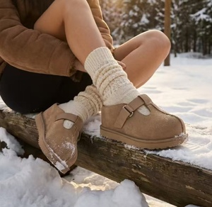Chaussures compensées épaisses et rebondissantes pour femme, marque exclusive, à enfiler, pour l'automne et l'hiver - Product Image 1