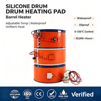 Chauffe-baril en caoutchouc silicone de haute qualité pour fût d'huile de 200 L, chauffage de graisse lubrifiante avec thermostat