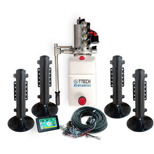 ट्रेलर स्तर 4 हाइड्रोलिक पैरों के साथ 4 पैर ऑटो स्तर हाइड्रोलिक सिस्टम - Product Image 5