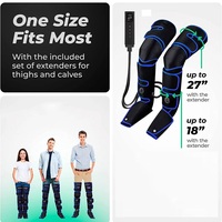 Bottes de récupération des jambes à compression d'air Relaxant musculaire des jambes électrique Masseur des jambes chauffant Soulager la fatigue des pieds