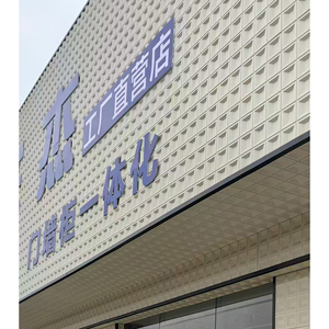 Pannello Decorativo in PU Effetto Pietra 3D, Lastra a Griglia Cava per Decorazione d'Interni - Product Image 2