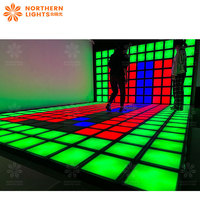 Affichage interactif 3D de lumière de brique de plancher de LED de changement de couleur de contact de RVB pour le spectacle extérieur d'éclairage pour les planchers de danse de décor de jardin