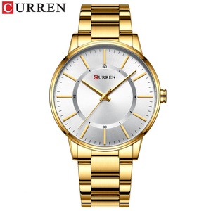 Drop Shipping curren 8385 Simple Design Waterproof Stainless Steel Strap Sport <b>Watch</b> for Man with Custom logo - Product Image 3