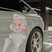 Couleur personnalisée étanche résistant aux UV transfert de véhicule Amine décalcomanies de voiture 3D fenêtre autocollants véhicule transfert décalcomanies pour voitures