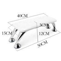 Oreiller doux en cuir PU Fournitures pour ongles Salon Repose-bras Manucure Outils pour ongles Nail Art Oreiller à main