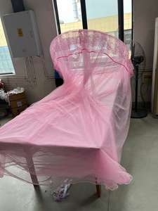 <span class=keywords><strong>มุ้ง</strong></span>กันยุงทรงกลมประดับด้วยลูกไม้<span class=keywords><strong>มุ้ง</strong></span>กันยุงเส้นใยโพลีเอสเตอร์สำหรับเตียงมุ้งกันยุง - Product Image 3