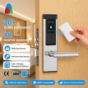 Système de serrure intelligente pour hôtel INN Apartment Pro Usb M69 V69 RFID Key Card Door Electronic PRF261 Serrure d'hôtel en acier inoxydable W - Product Image 1