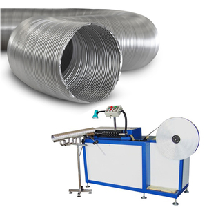 Hot-dip Galvanized Steel <b>Strip</b> <b>PVC</b> Film Lamination HVAC Air Duct Making Machine for Chimney Tube - Product Image 3