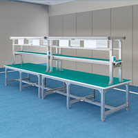 Profilé en aluminium d'extrusion de fente de la table 4040 T de long de 3 mètres faits sur commande pour la chaîne de montage industrielle table de travail et table de tri de cargaison