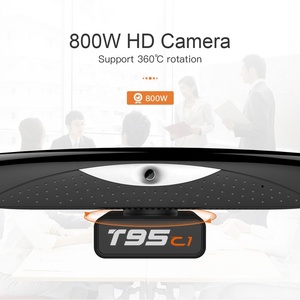 T95C1 RK3368 2G 16G Thông Minh TV BOX Với 800W Máy Ảnh MIC Specker 2.4G/5G kép WIFI BT4.2 Android 9 Octa Core Phương Tiện Truyền Thông Máy Nghe Nhạc Rockchip - Product Image 2