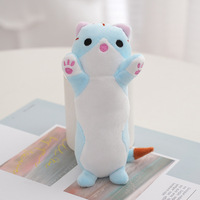 Jouets en peluche, figurines en peluche, pendentifs de sac, breloques, accessoires, cadeau pour enfant, poupées pour machine à griffes, chat long, mini peluche kawaii, porte-clés en peluche