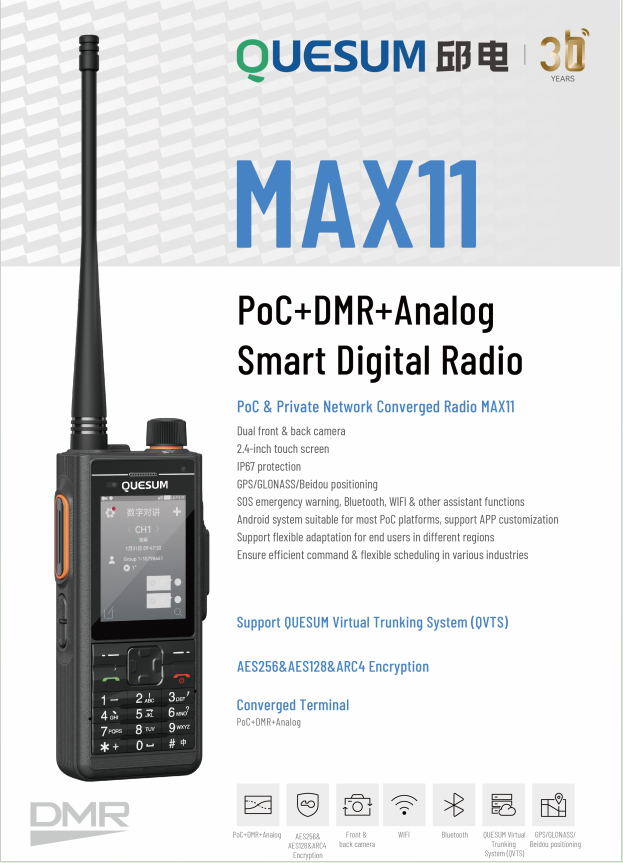 2.41 Inch Dual Mode Smartphone - IP68 Waterproof PTT Radio