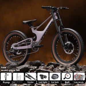 Mountain Bike giovanile da 22 pollici per bambini con freno a disco morbido in lega di magnesio bicicletta con pedale ordinario - Product Image 6