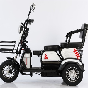 600W Electric Tricycle Household Small Scooter <b>Three</b>-seat Adjustable Electric Tricycle - Product Image 5