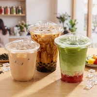 Couvre-gobelets ZFCUP, sans BPA, adaptés aux aliments, plusieurs types (89 mm, 92 mm, 98 mm), dôme plat, pour emballage de gobelets froids.