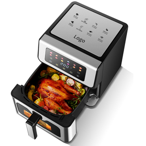 Freidora de Aire de Acero Inoxidable de 8L, con Pantalla Táctil, Volteo Automático, para Uso en Exteriores, Ahorro de Energía, Diseño Moderno - Product Image 4