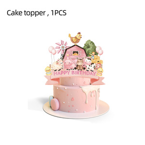 Assiettes, serviettes, gobelets, nappes, couverts et pailles en papier Rose Ferme Fermeuse pour la fête d'anniversaire de Baa Moo Im Two et la fête prénatale - Product Image 5