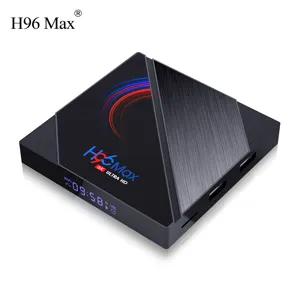 Più recente Internet OTT TV Box H96 max segnaletica digitale Allwinner h616 4K Set Top Box