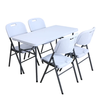 Table pliante portable en plastique de 4 pieds pour événements extérieurs et fêtes – Vente en gros