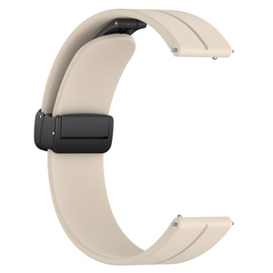 Bracelets de montre universels en silicone 20 mm 22 mm avec boucle pliante noire ou argentée pour Samsung, <span class=keywords><strong>Amazfit</strong></span>, <span class=keywords><strong>Huawei</strong></span>, Garmin, etc. - Product Image 4