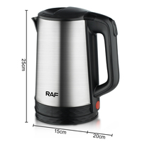 RAF Offre Spéciale La Tetera Bouilloire Électrique 2,3L Intérieur Acier Inoxydable Sans BPA Ébullition Rapide Prix Abordable Arrêt Automatique