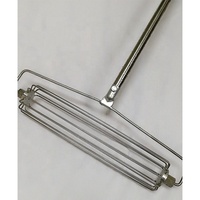 Outil de nivellement en acier inoxydable pour pelouse, jardin, bunker de golf, surfaces de sable, terre, rouleau de sable de golf, râteau de nivellement de golf