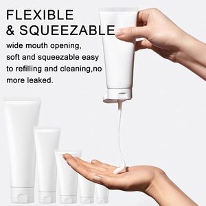 Emballage cosmétique en plastique à étiquette privée, tubes souples pour crème, lotion, tube souple pour exfoliant visage, nettoyant visage - Product Image 4