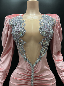 Novance Y4035 Produits Tendance 2024 Nouveautés Cadeaux Diamant <span class=keywords><strong>Robe</strong></span> De <span class=keywords><strong>Cocktail</strong></span> À Manches Longues Strass <span class=keywords><strong>Pas</strong></span> <span class=keywords><strong>Cher</strong></span> Vêtements Pour Femmes - Product Image 2