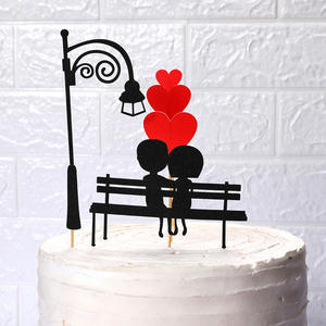 Venta caliente Valentine Cake Toppers Paper Boy Girl Kiss Shaped PARA EL Día <span class=keywords><strong>de</strong></span> San Valentín Decoración <span class=keywords><strong>de</strong></span> pasteles <span class=keywords><strong>de</strong></span> alta calidad Proveedor <span class=keywords><strong>de</strong></span> confianza - Product Image 3