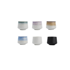 2023 haute qualité beau Restaurant café café Vintage mat sans poignée couleur marron verres thé eau tasse en céramique - Product Image 1