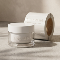 Étiquettes autocollantes 3D UV personnalisées imperméables - Autocollants transparents de luxe pour flacons cosmétiques