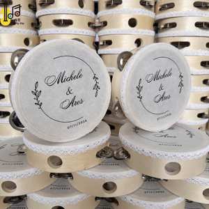 Tambourin de mariage de 6 pouces, instrument de musique d'église, tambourin en gros, tambourin à main, prix de gros - Product Image 3
