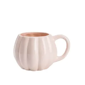 Factory Price Customized Ceramic Sublimation Cup European Style Drinkware Pumpkin Ceramic Coffee Mugs