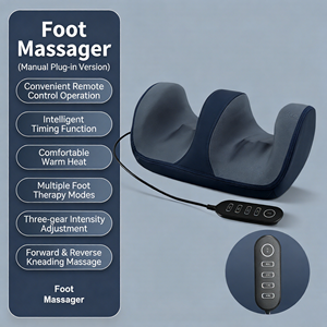 Masajeador de Pies y Piernas en Oferta, 3 Velocidades Ajustables, Control Remoto, Estimulador de Pies con Calor - Product Image 2