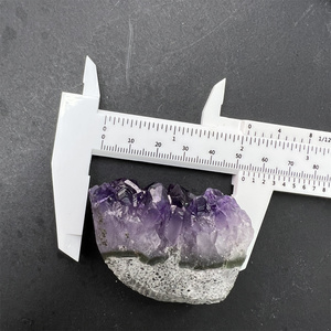 Ornamento pequeño de amatista, amatista <span class=keywords><strong>Natural</strong></span> de cristal de roca, racimo de geoda pequeño de Perú para curación - Product Image 6
