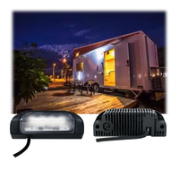 Lampe de Travail LED Ambre Blanc 9W 5 Pouces pour RV Caravane Remorque Antichoc Led RV Lumières Extérieures