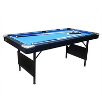 Table de billard pliable de 6 pieds, prix de gros, pour économiser de l'espace, utilisé dans le Bar de Club et la famille