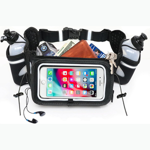 Free Sample Cycling Lightweight Waterproof Fanny Pack Pack Zipper Closure Running <b>Belt</b> With <b>Water</b> <b>Bottles</b> Holder Pocket Women - Product Image 1