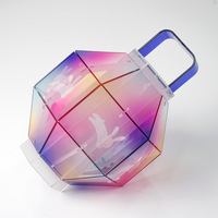 Lanterne en blocs de construction en acrylique personnalisable, cadeau pour le Festival de la Mi-Automne et Qixi, palais lumineux coloré