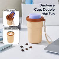 Tasse à café isotherme en acier inoxydable de 370 ml avec logo personnalisé, grande capacité, résistante à l'ébullition, garde au chaud/au froid 12H, anti-fuite