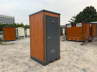 Toilettes portables VIP au design élégant et personnalisé, toilettes mobiles en panneaux sandwich, fabrication directe d'usine