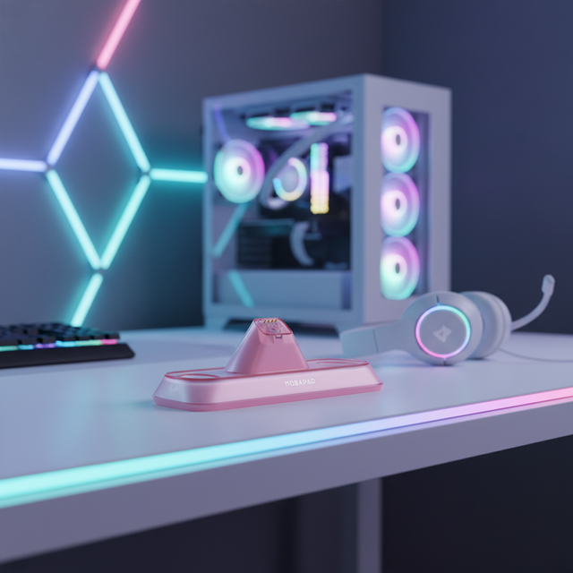 Game Controller Charging Dock Fully Automatic Start-Stop With RGB Lighting Effects RGB Charging Stand for Game Controllers