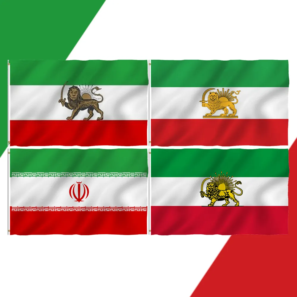 Polyester mit Messing ösen Fly Breeze 3x5 Fuß Iran Flagge Lebendige Farbe und Fade Proof Islamic Republic of Iran Flags