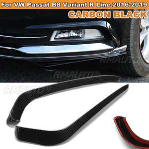 Autocollant de spoiler pour feux antibrouillard avant, type sourcil ou lame de vent, pour VW Passat B8 Variant R Line 2016-2019, garniture de cache de phare antibrouillard - Product Image 1