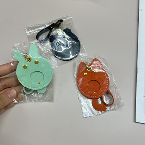 Cartoon pattern locator leather keychain/key ring, community <b>access</b> <b>control</b> keychain/<b>card</b> holder, cute backpack pendant. - Product Image 2